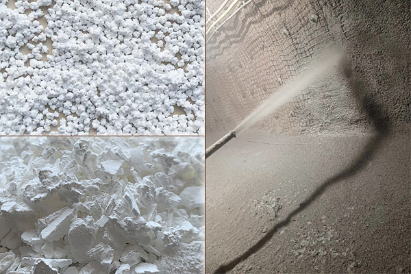 在喷浆作业中，投加氯化钙有什么作用？使用量多少？